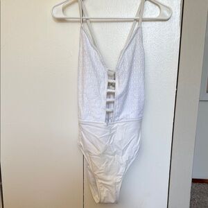 Women’s  White One Piece Swimsuit
